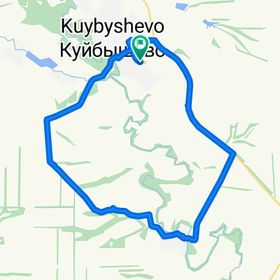 От Восточная улица 55, Куйбышево до Восточная улица 57, Куйбышево