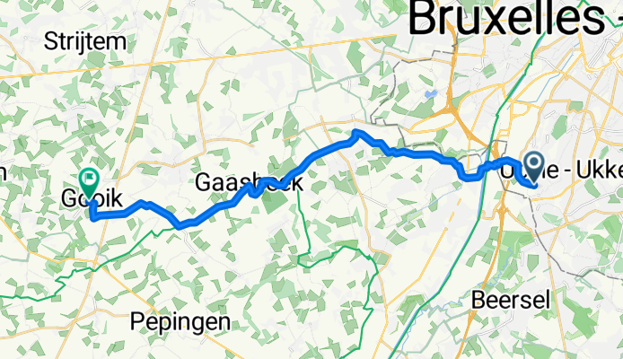 De Chaussée de Ruisbroek à Dorpsstraat