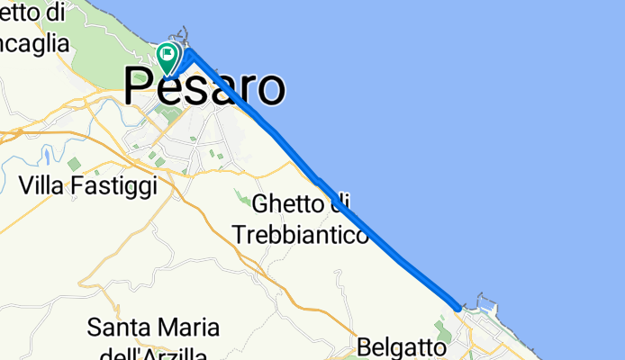 Via Giovanni Andreani, Pesaro a Via per Soria, Pesaro