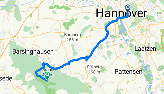 Seelhorststraße, Hannover nach Springe