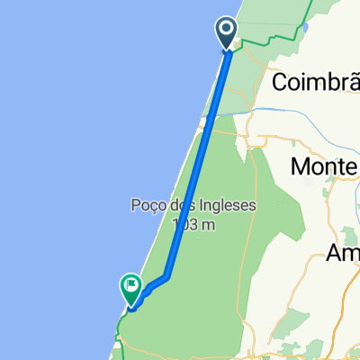 Rua José Gaspar, Coimbrão to Estrada Atlântica, Marinha Grande