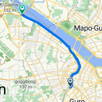 신도림동, 서울특별시에서 방화동, 서울특별시까지