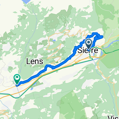 Avenue du Rothorn, Siders nach Route du Simplon, St-Léonard