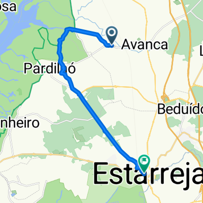 Rua de Santa Lúzia, Avanca to Avenida Visc de Salreu, Estarreja