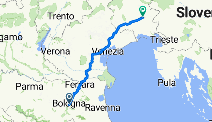 Piazza della Mercanzia nach Via Fabio Asquini