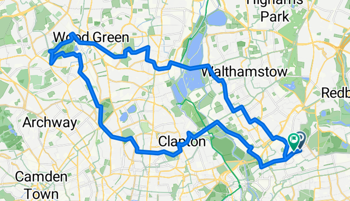 Trumpington Road, London to Trumpington Road, London