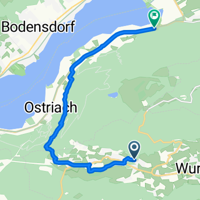 Köstenberger Dorfweg nach Altossiach Dammweg