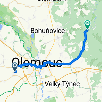 Hněvotín, Hněvotín do Hrubá Voda, Hlubočky