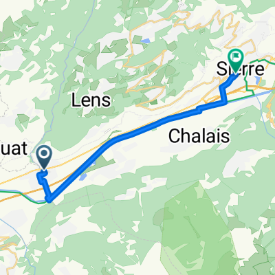 Route du Simplon, St-Léonard nach Place de la Gare, Siders