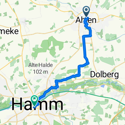 Route nach Willy-Brandt-Platz, Hamm