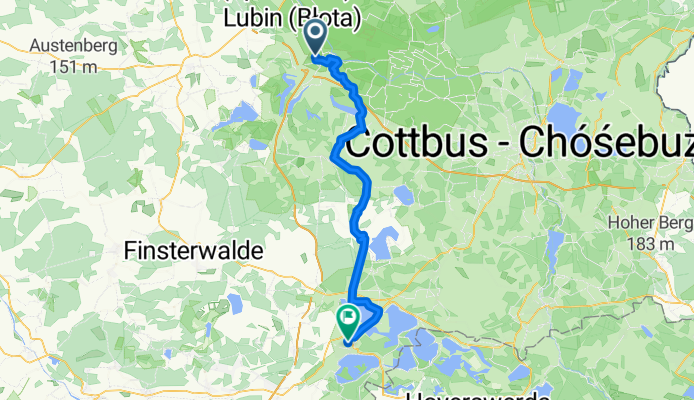 Dr-Albert-Schweitzer-Straße, Lübbenau/Spreewald nach Bahnhofstraße, Senftenberg