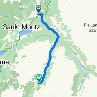 Via S Gian, Celerina/Schlarigna to Roseggletscher, Pontresina