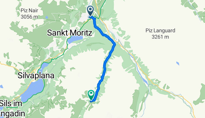 Via S Gian, Celerina/Schlarigna to Roseggletscher, Pontresina