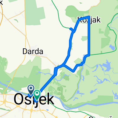 Šetalište kardinala Franje Šepera to Ulica kralja Petra Svačića