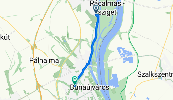 Somogyi Béla utca, Rácalmás to Baracsi út, Dunaújváros