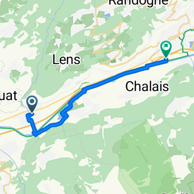 Route du Simplon, St-Léonard nach Chemin de Chantegrive, Siders