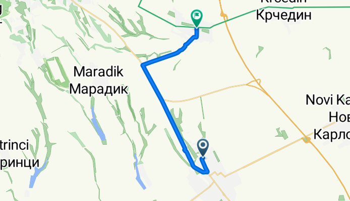 Route to Краља Петра I