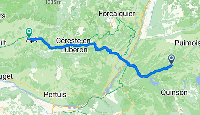 Allemagne-en-Provence to Apt