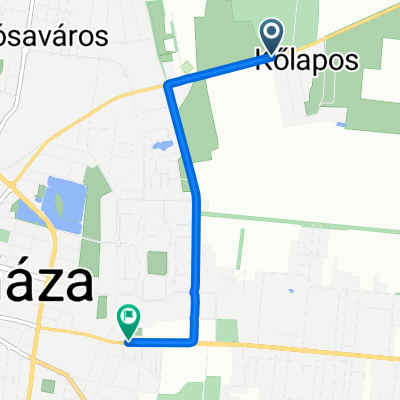 Aranykalász sor, Nyíregyháza to Orosi út, Nyíregyháza