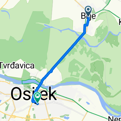 Ulica kralja Zvonimira 2, Bilje to Sjenjak 33, Osijek