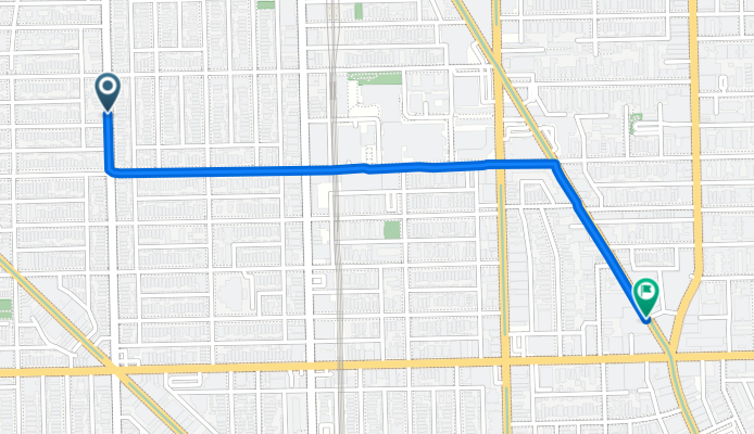 W Fletcher St, Chicago to N Clark St, Chicago