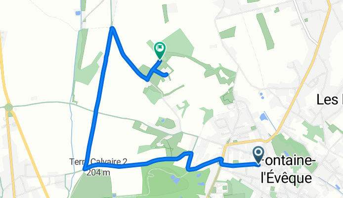 Grande Rue, Fontaine-l'Évêque à Forchies-la-Marche, Fontaine-l'Évêque