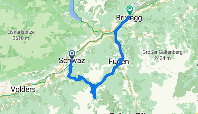 Schwaz, Pillberg, Loassattel, Hochfügen, Brixlegg