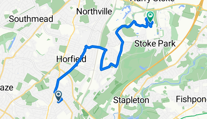 Brynland Avenue, Bristol to Carroll Court Frenchay Campus, Bristol