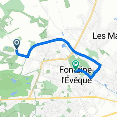 Rue de Piéton, Fontaine-l'Évêque à Grande Rue, Fontaine-l'Évêque