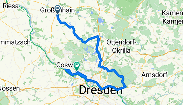 12.10.25 Öhringer Straße, Großenhain nach Güterhofstraße, Radebeul