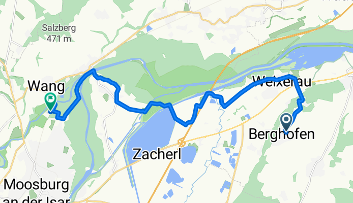 Von Eching bis Moosburg an der Isar