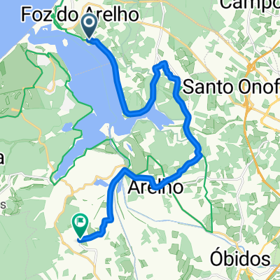 Foz do Arelho, Foz do Arelho to Rua Pinhal do Rio, Vau