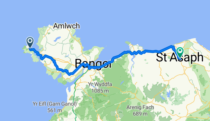 From Holyhead to Saint Asaph