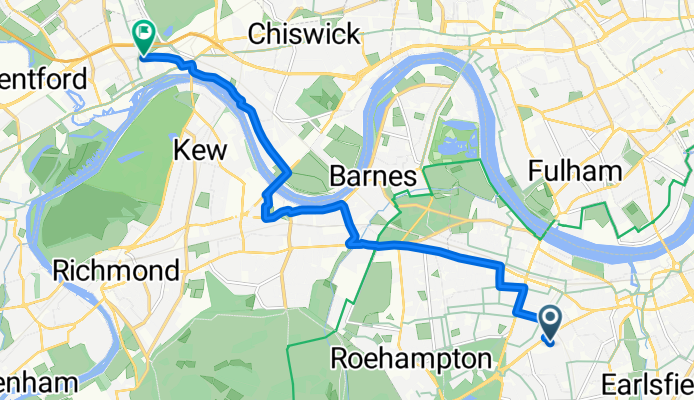 Repton House, London to Clayponds Lane, Brentford