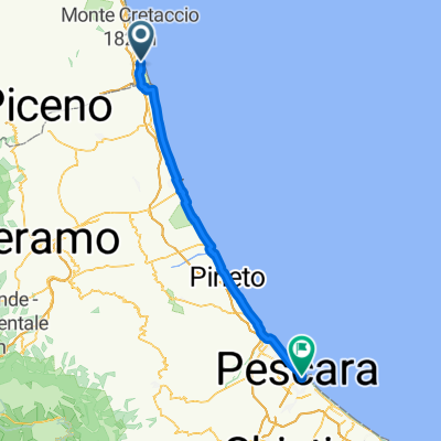 Via Zandonai, San Benedetto del Tronto to Piazza Italia, Pescara