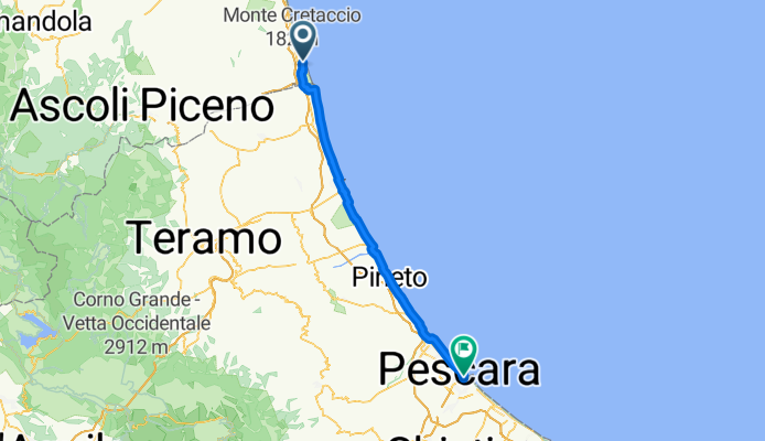 Via Zandonai, San Benedetto del Tronto to Piazza Italia, Pescara