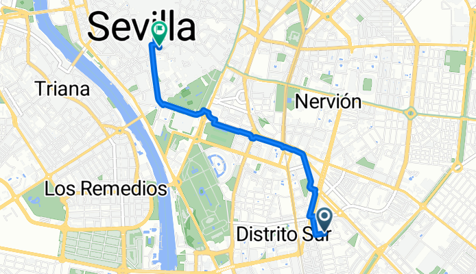 De Plaza de los Galeotes a Avenida de la Constitución s/n