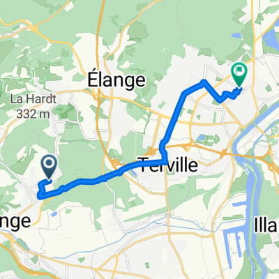 Rue de la Minière, Hayange à Rue des Pyramides, Thionville