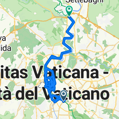 Маршрут в Via del Ponte di Castel Giubileo