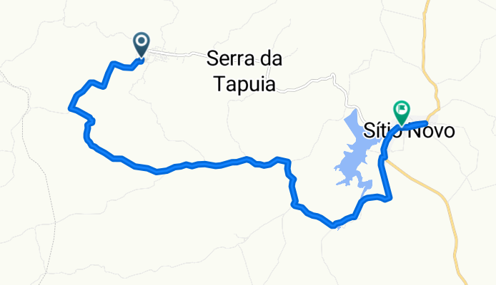de serra da tapuia pelo senterra e sítio novo