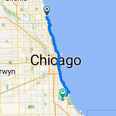 North Jean Baptiste Pointe du Sable Lake Shore Drive to South Ingleside Avenue