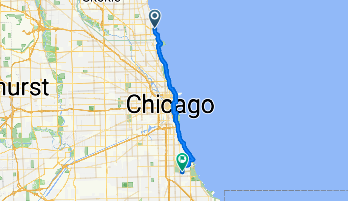 North Jean Baptiste Pointe du Sable Lake Shore Drive to South Ingleside Avenue