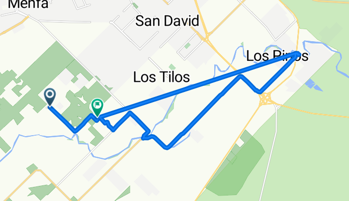 Ruta desde Gobernador Costa