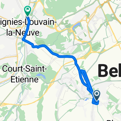 De Rue de Bayau à Place de la Gare