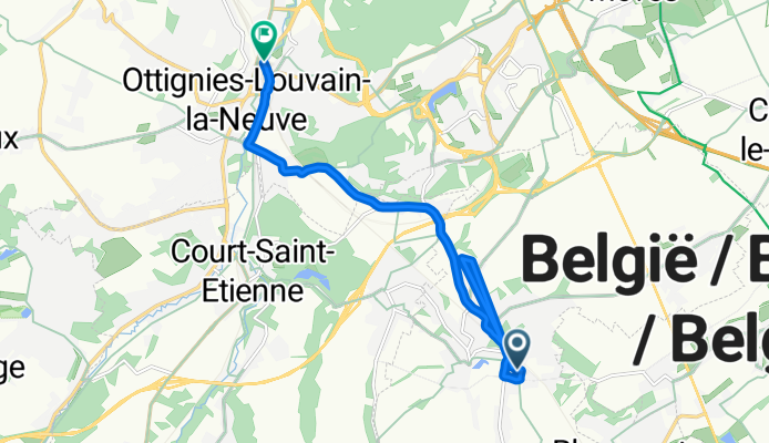 De Rue de Bayau à Place de la Gare