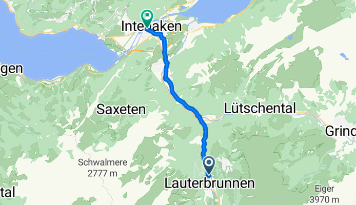 Lauterbrunnen to Interlaken