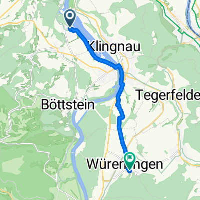 Lerchenweg, Leuggern nach Baderweg, Würenlingen
