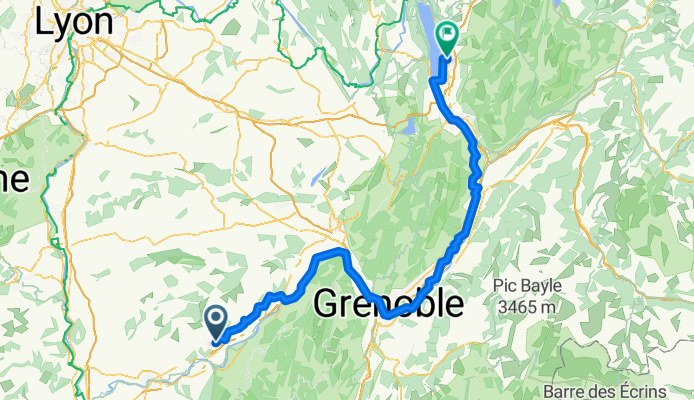 Route du Furand nach Rue Jacotot