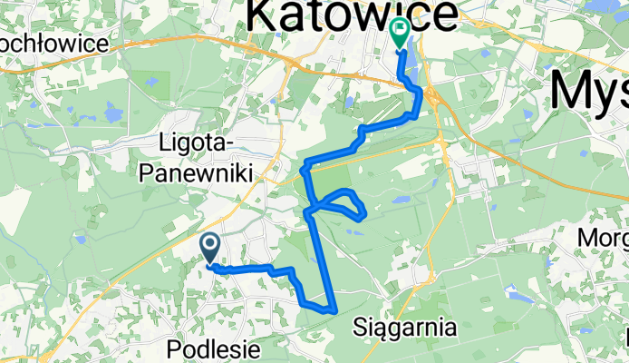 Sępia, Katowice do I Paderewskiego, Katowice