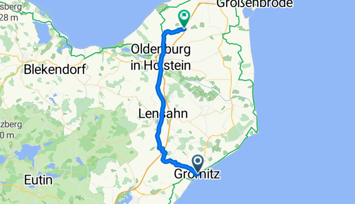 Kurpromenade, Grömitz nach Am Hotel Gremersdorf, Gremersdorf